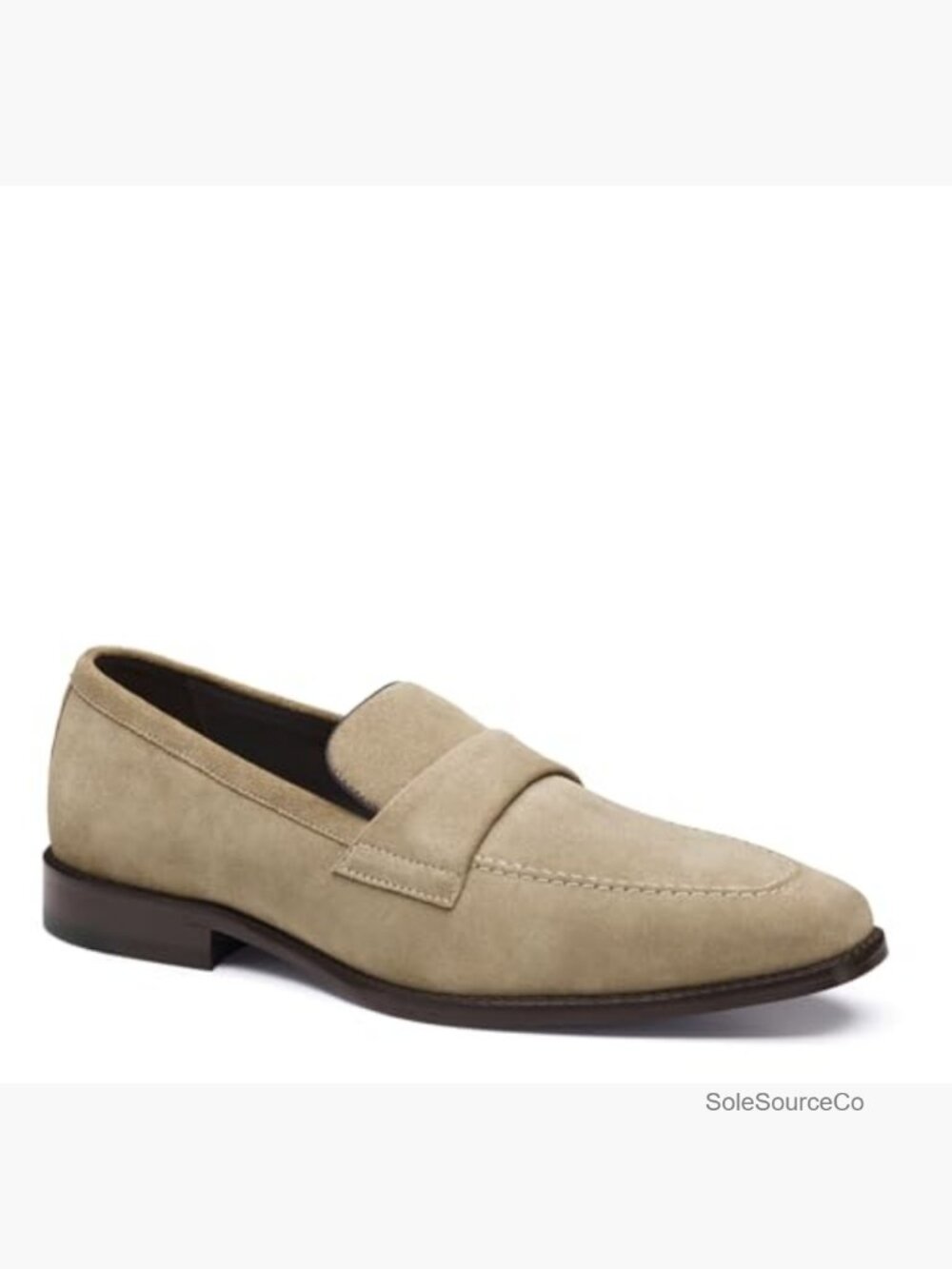Men's Penny Loafers - Suede Beige - TruFoam Comfort - Handsome! - Picture 3 of 6